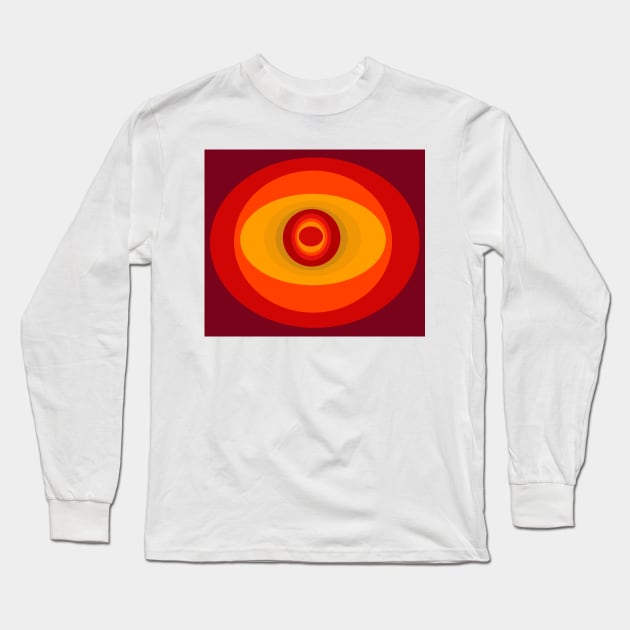 Burnt Orange Long Sleeve T-Shirt by Goodlucklara